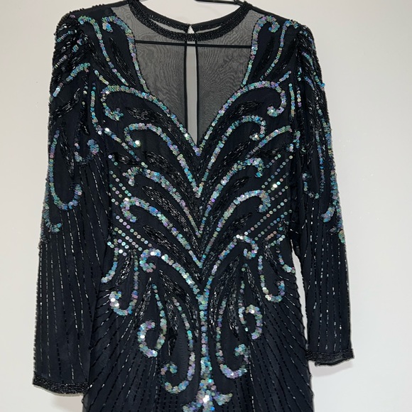 A.J Bari Petites sparkling Dress 4 - Picture 3 of 4